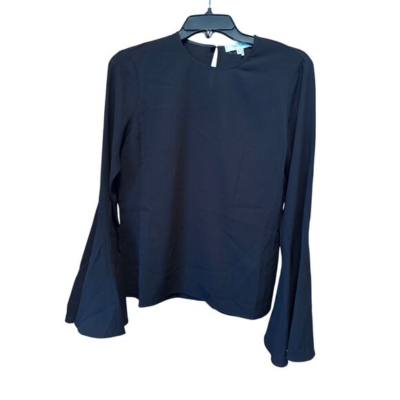 Frame Flutter-Sleeve black women’s top $398.00 retail size XS (New) - Picture 5 of 7